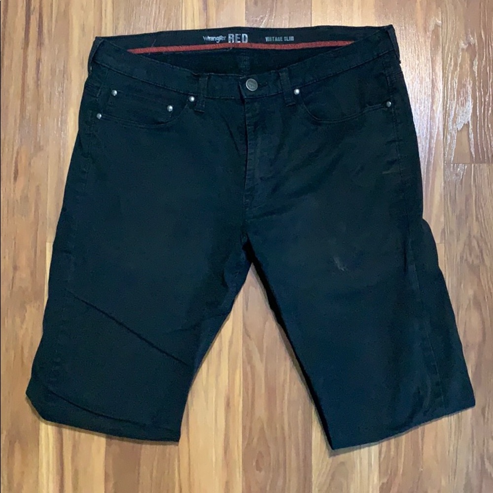 Wrangler Red Vintage Slim Men’s Black Jeans